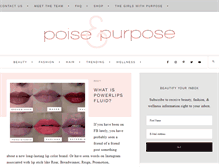 Tablet Screenshot of poiseandpurpose.com